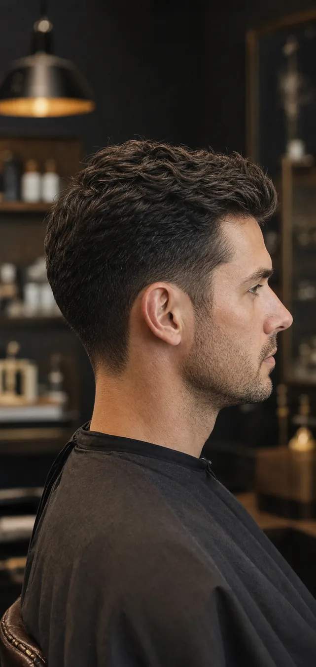 Classic textured short haircut